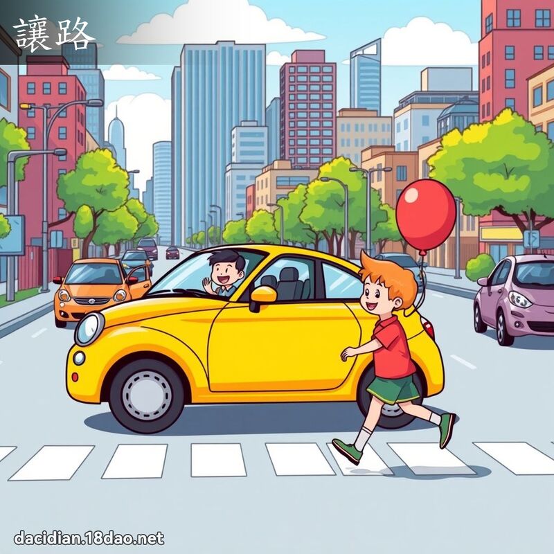 让路 - 国语大辞典配图