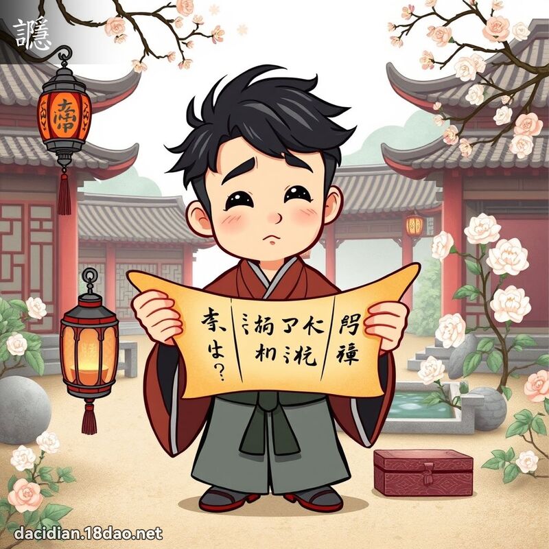 讔 - 國語大辭典配圖