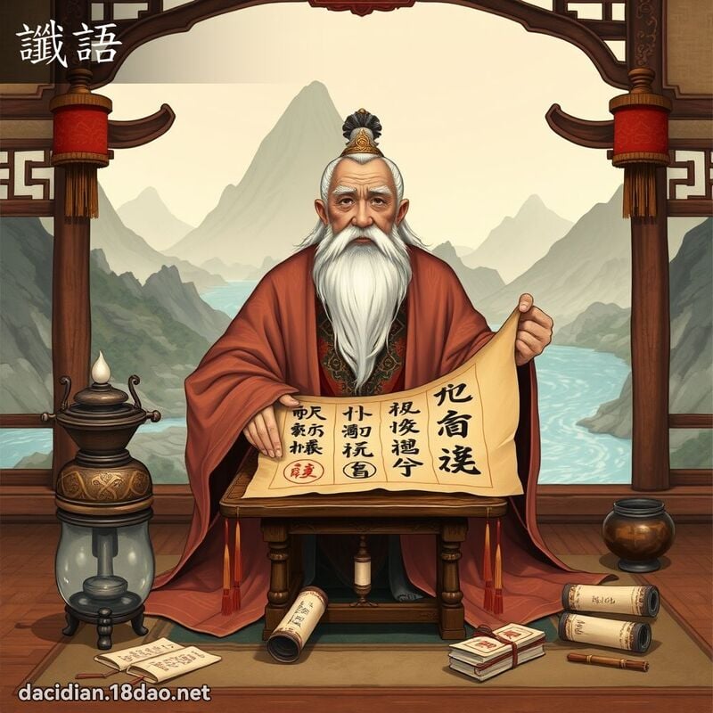 讖語 - 國語大辭典配圖