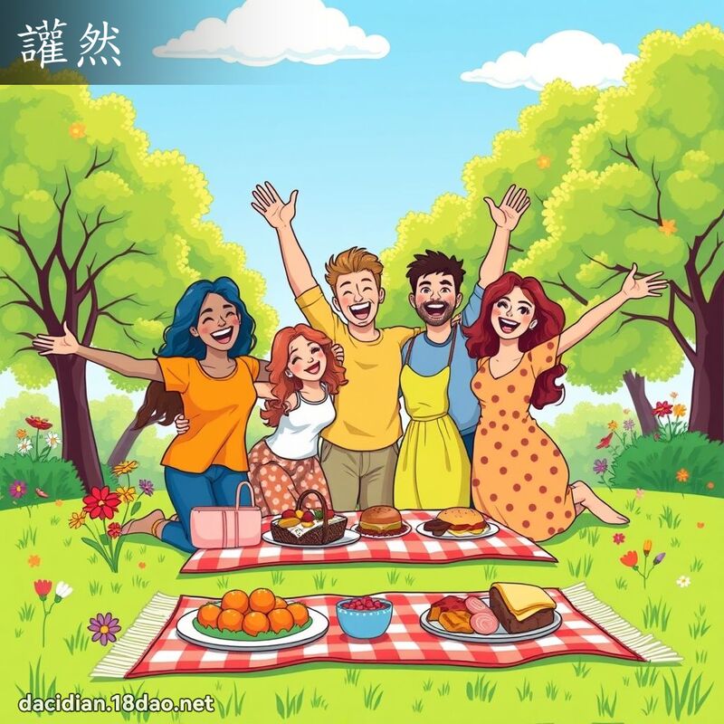 讙然 - 國語大辭典配圖