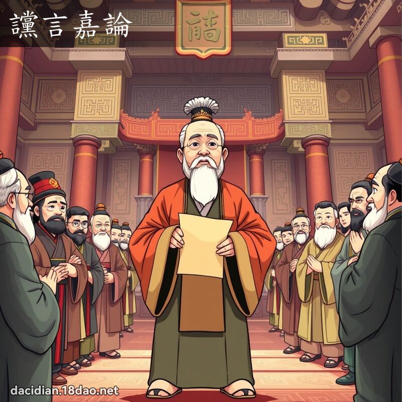 讜言嘉论 - 国语大辞典配图