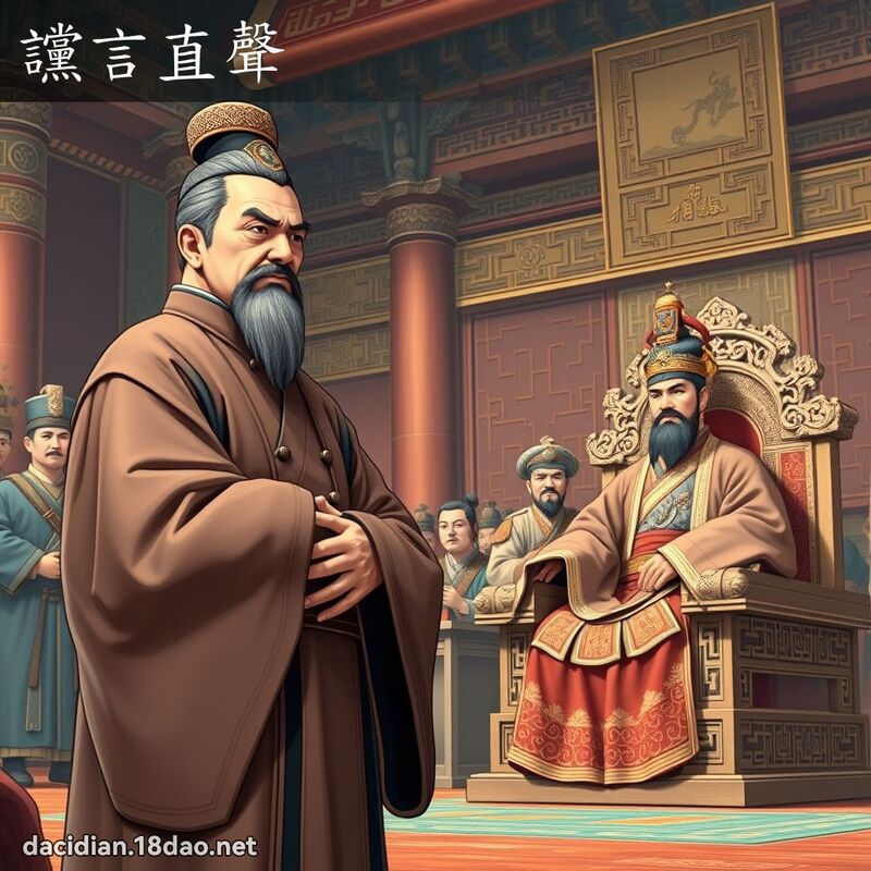 讜言直声 - 国语大辞典配图