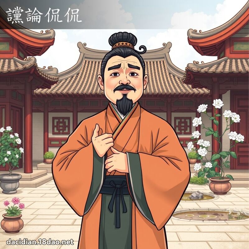 讜論侃侃 - 國語大辭典配圖