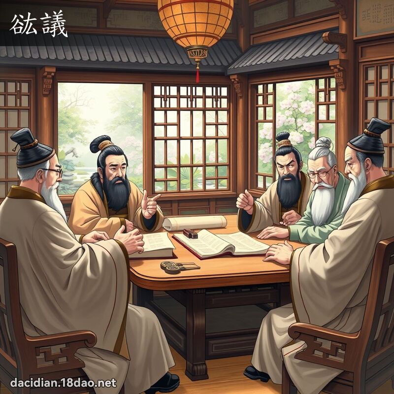谹议 - 国语大辞典配图