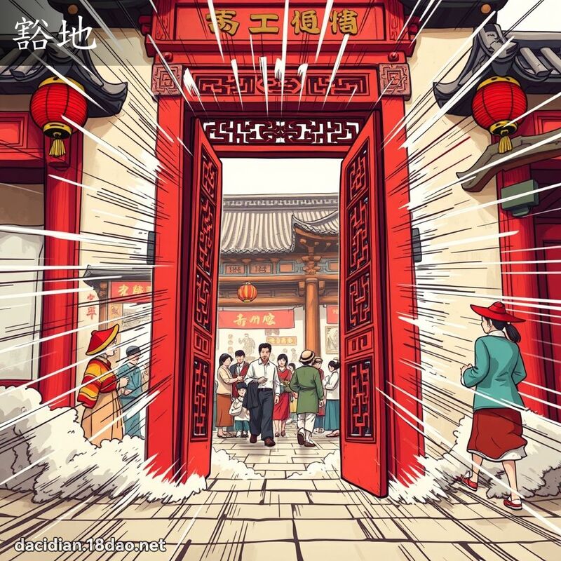 豁地 - 国语大辞典配图