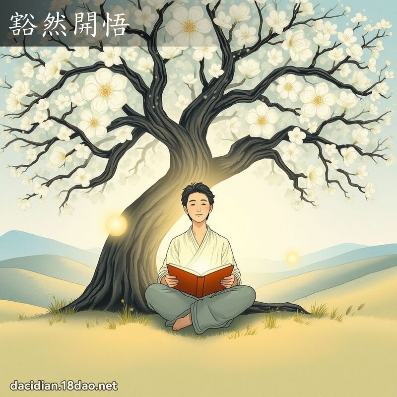 豁然开悟 - 国语大辞典配图