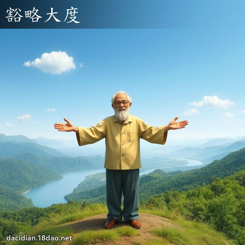 豁略大度 - 国语大辞典配图