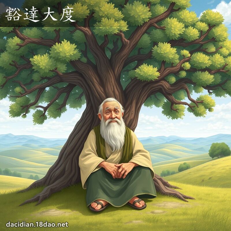 豁達大度 - 國語大辭典配圖