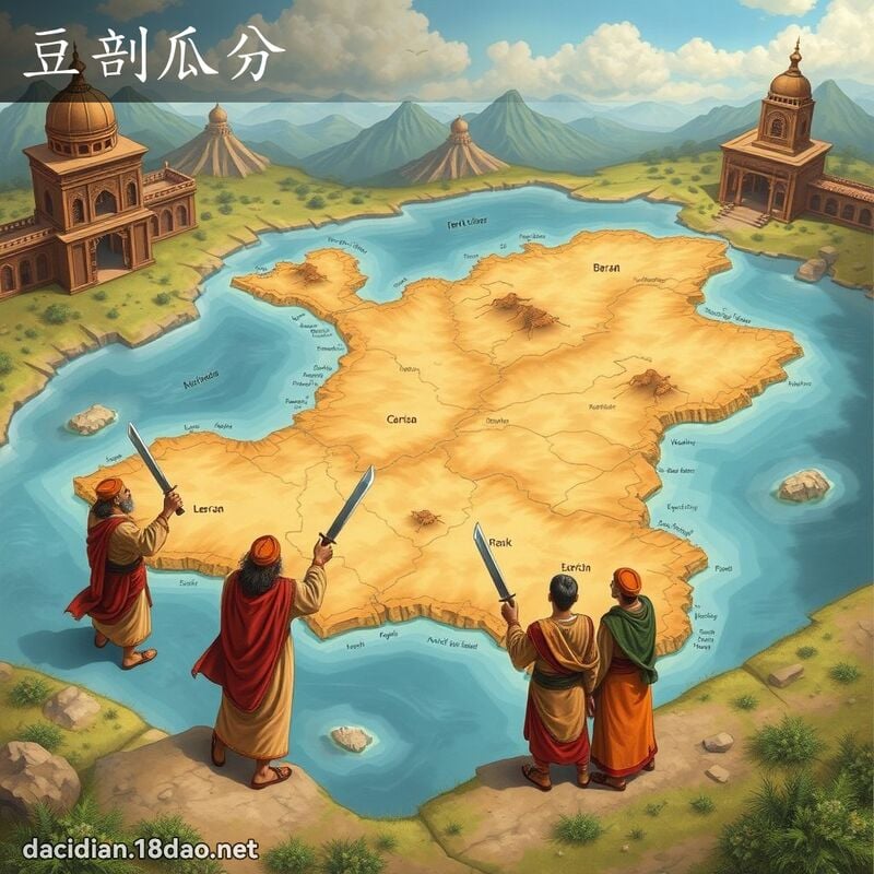 豆剖瓜分 - 國語大辭典配圖