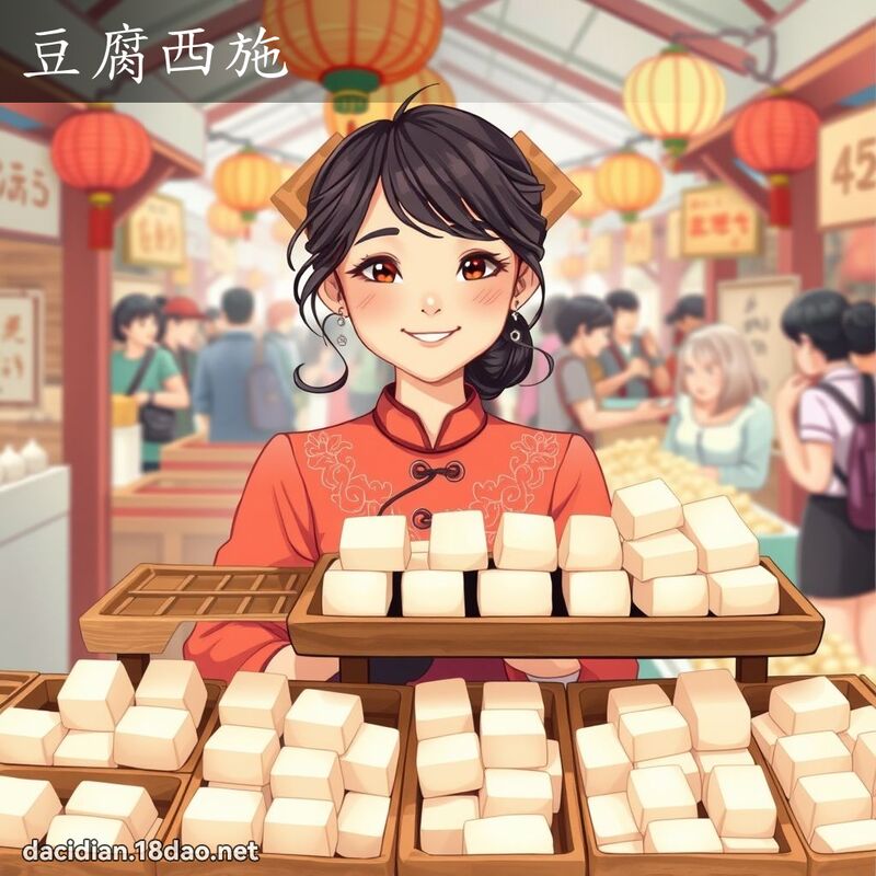 豆腐西施 - 国语大辞典配图