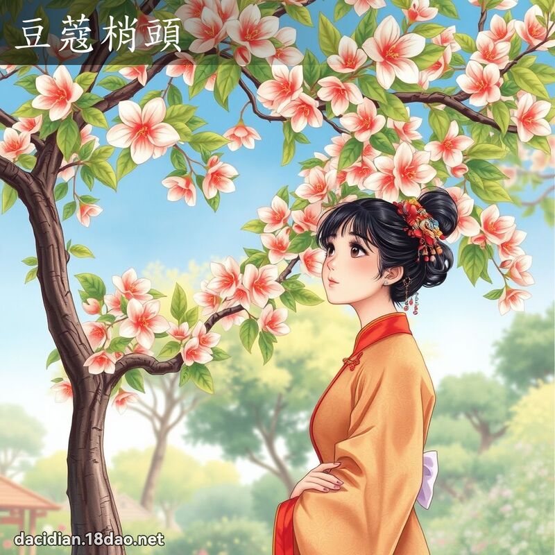 豆蔻梢頭 - 國語大辭典配圖