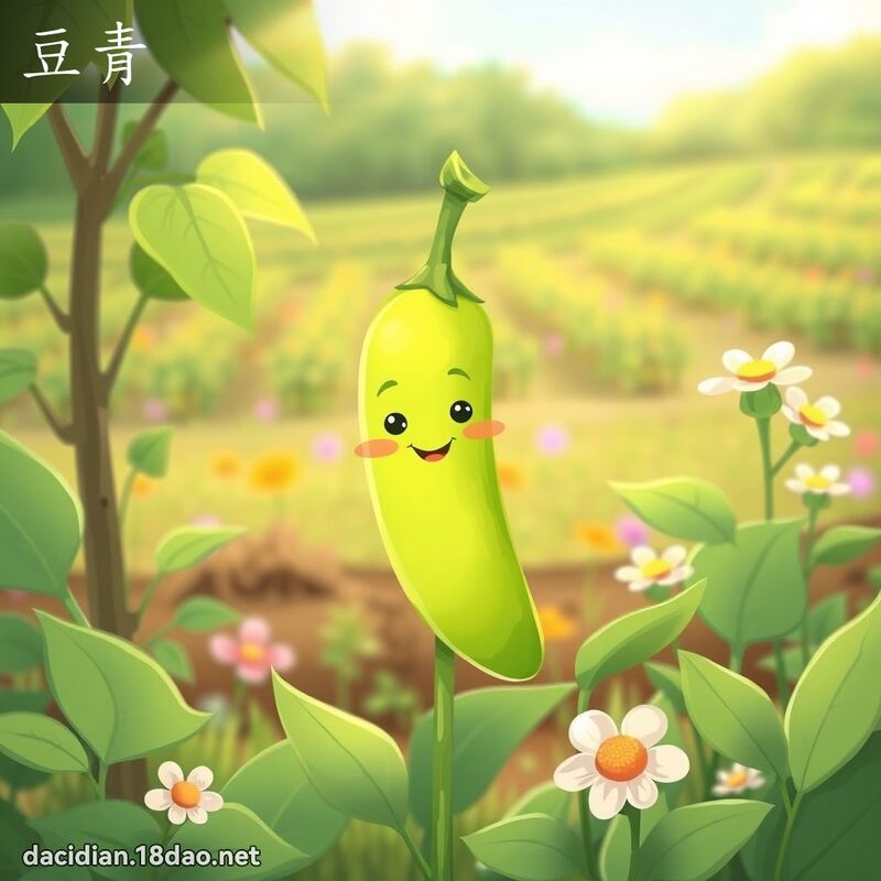 豆青 - 国语大辞典配图