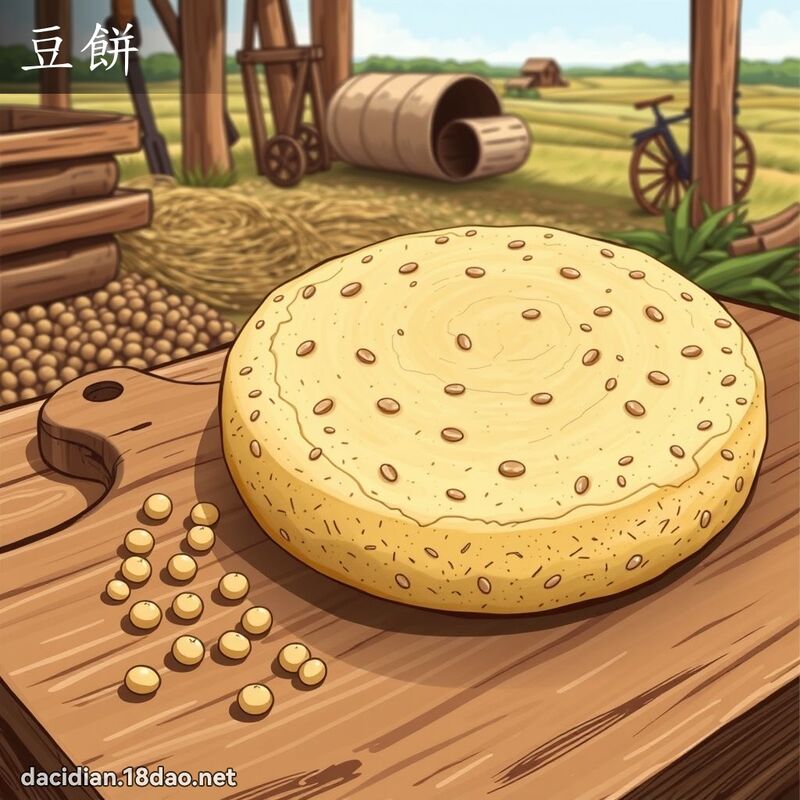 豆饼 - 国语大辞典配图