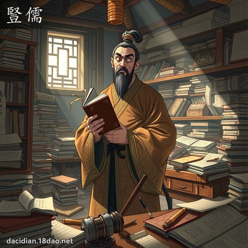 竖儒 - 国语大辞典配图