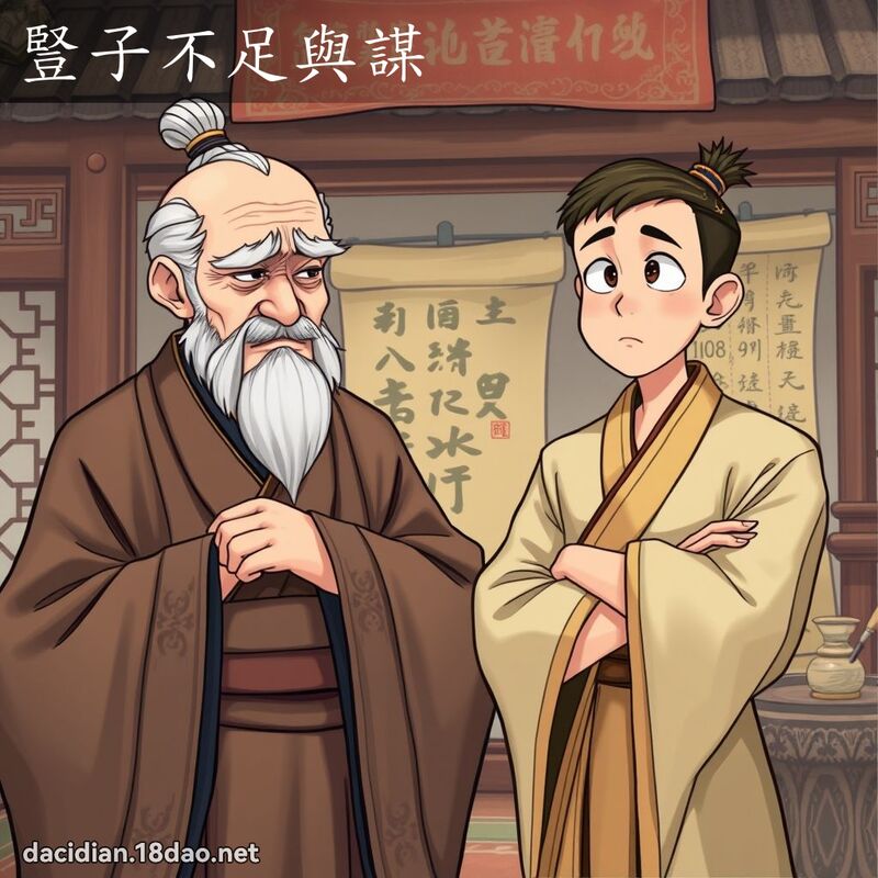 竖子不足与谋 - 国语大辞典配图