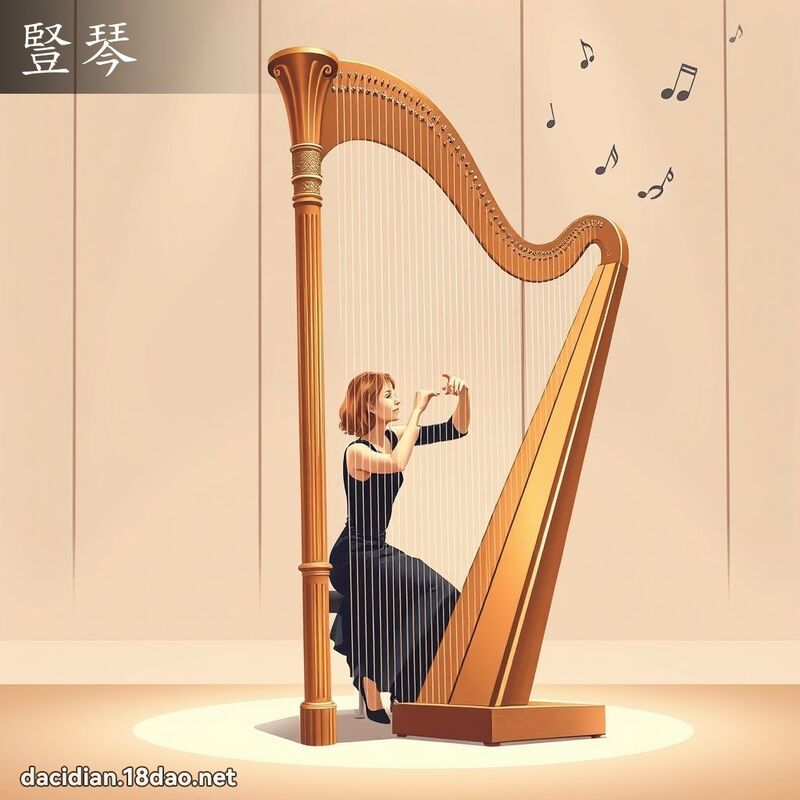 豎琴 - 國語大辭典配圖