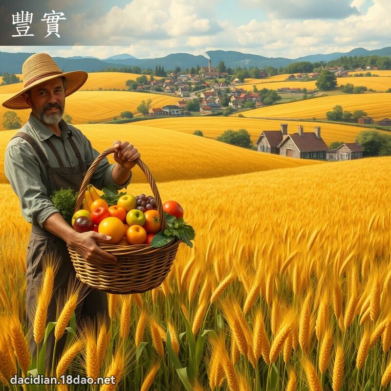豐實 - 國語大辭典配圖