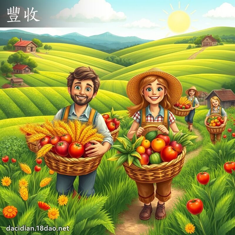 豐收 - 國語大辭典配圖