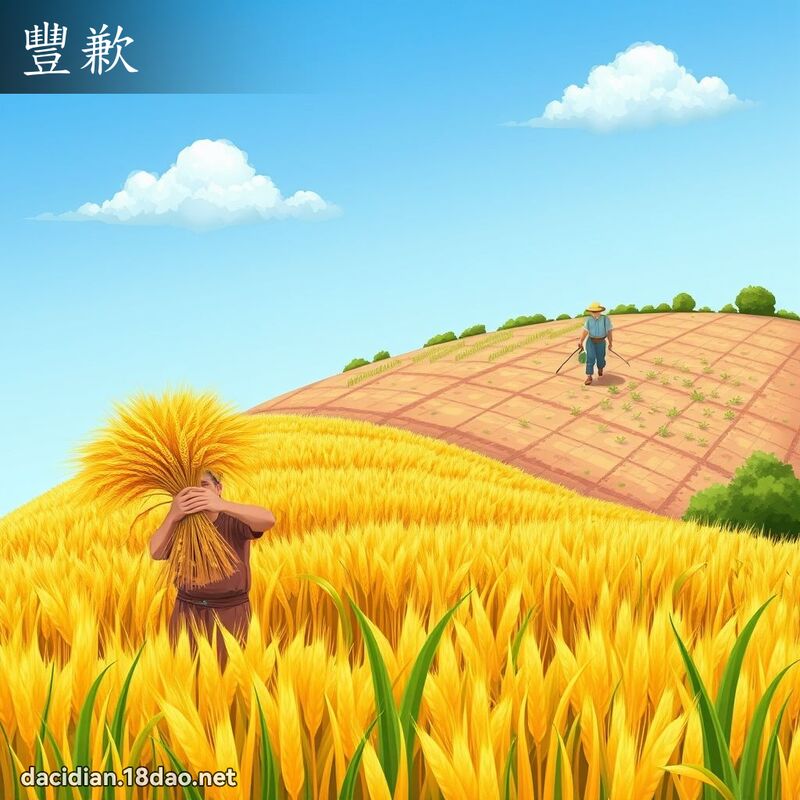 豐歉 - 國語大辭典配圖