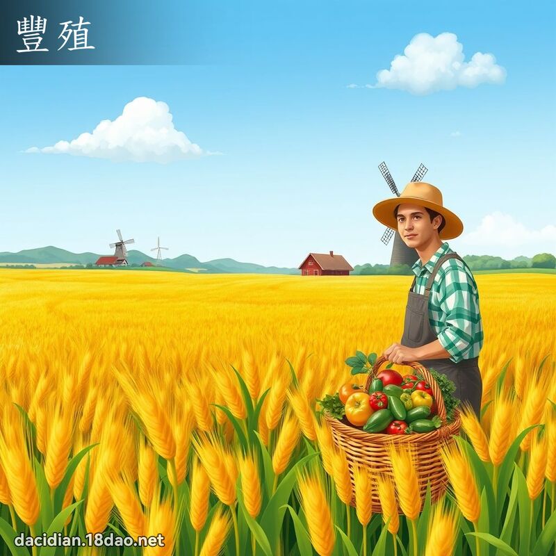 豐殖 - 國語大辭典配圖