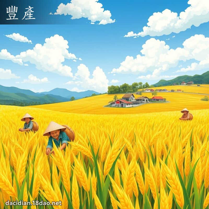 豐產 - 國語大辭典配圖