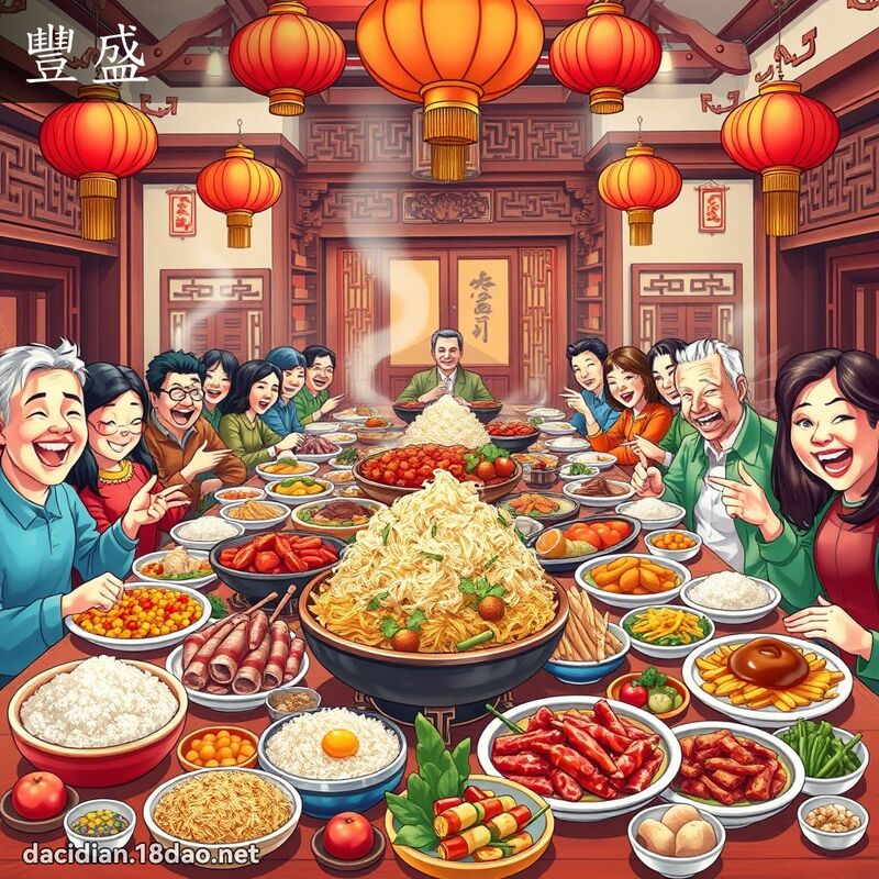 豐盛 - 國語大辭典配圖