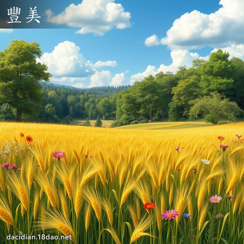 豐美 - 國語大辭典配圖