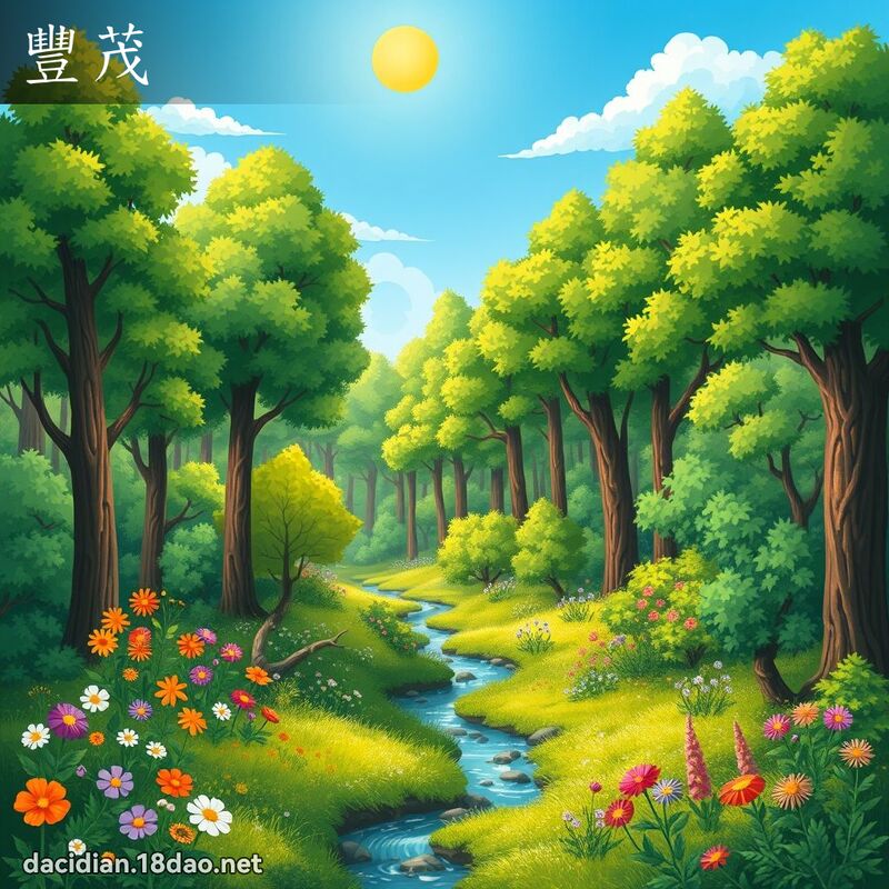 豐茂 - 國語大辭典配圖