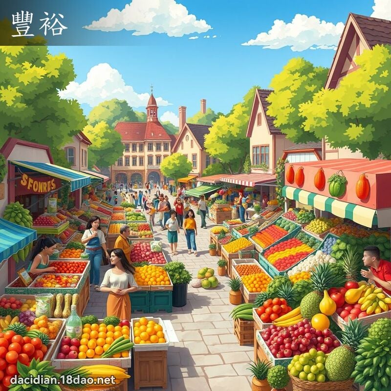 丰裕 - 国语大辞典配图