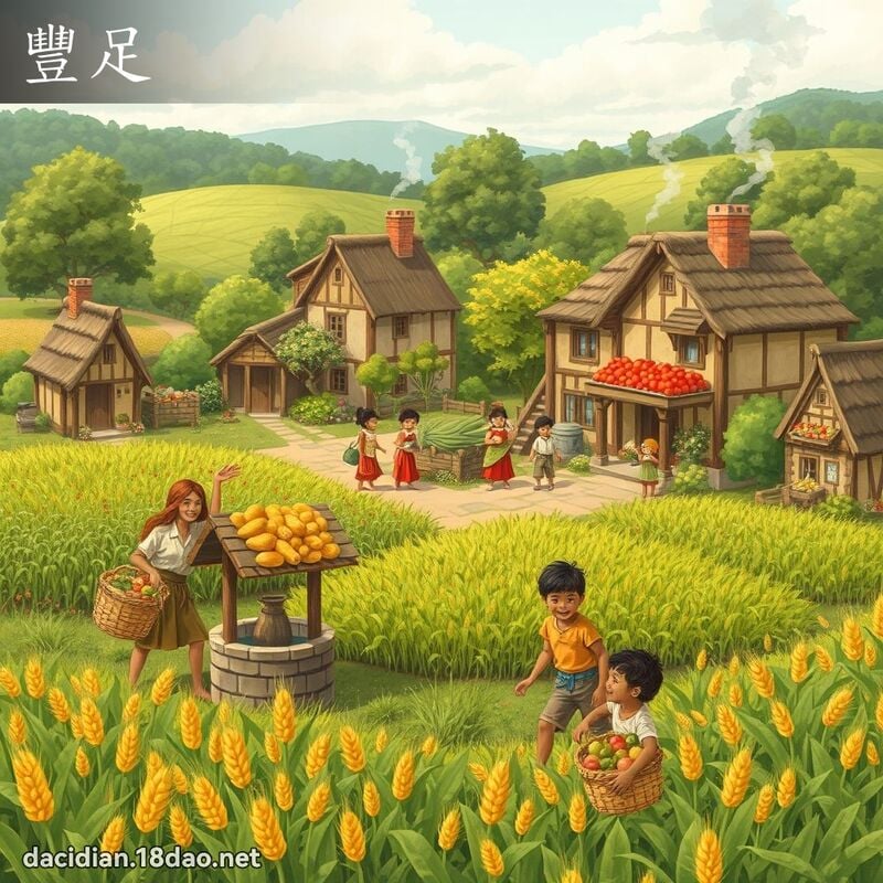 豐足 - 國語大辭典配圖