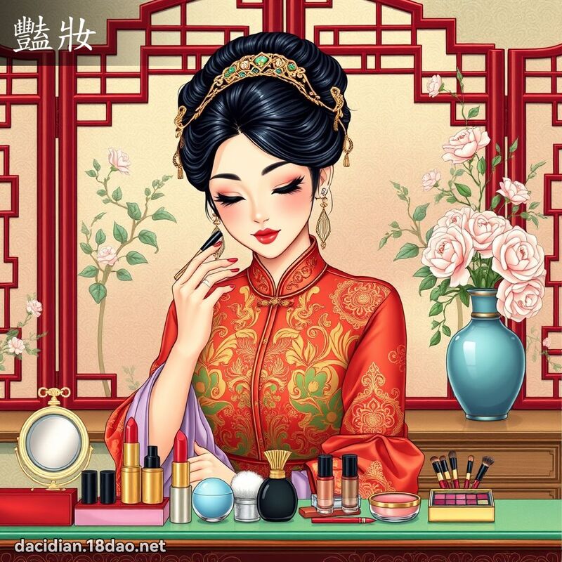 艳妆 - 国语大辞典配图