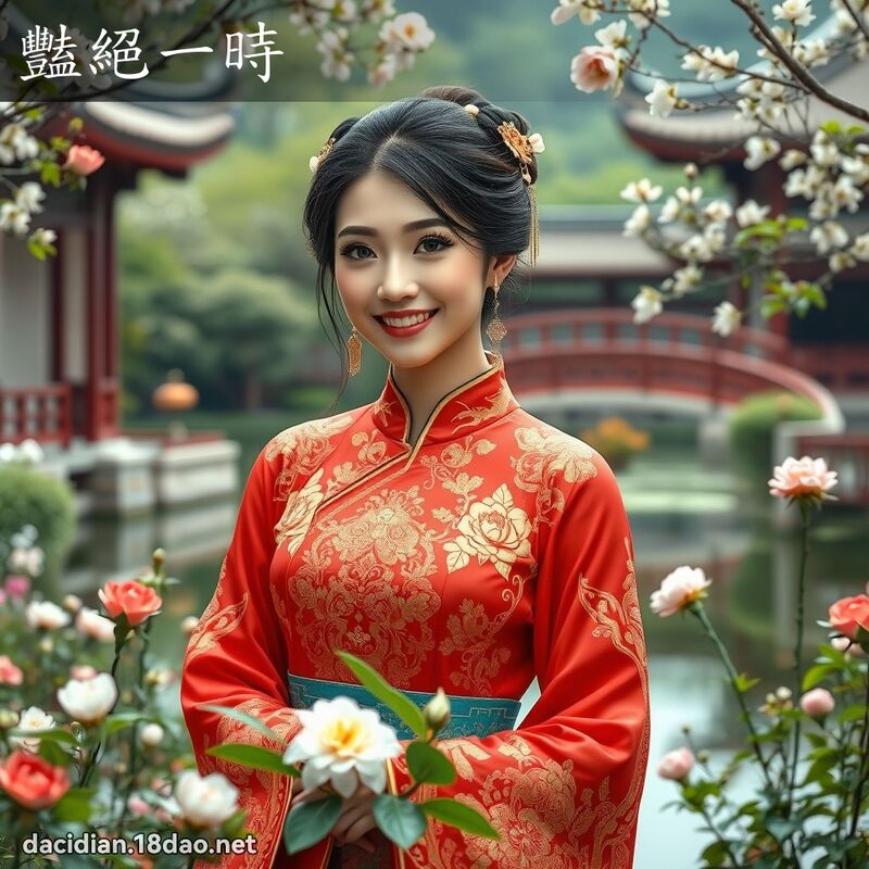 豔絕一時 - 國語大辭典配圖