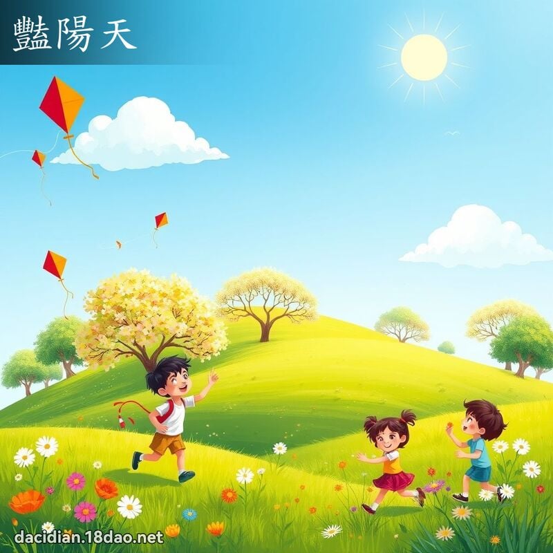 艳阳天 - 国语大辞典配图