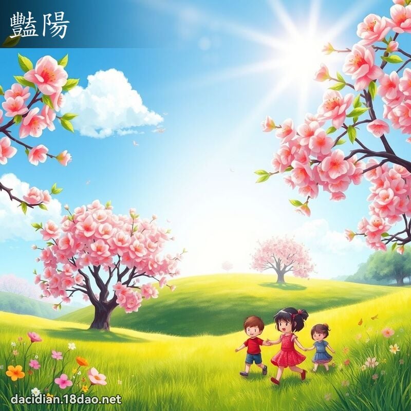豔陽 - 國語大辭典配圖