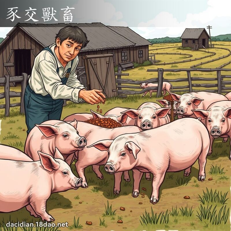 豕交獸畜 - 國語大辭典配圖