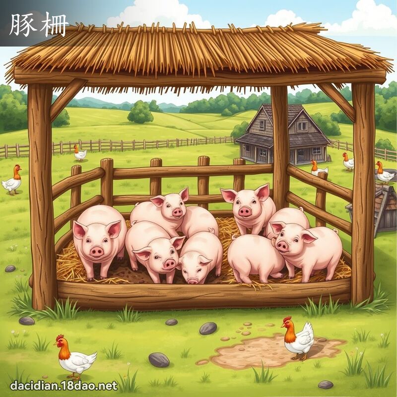 豚柵 - 國語大辭典配圖