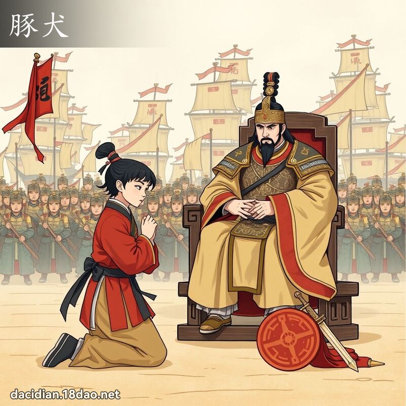豚犬 - 国语大辞典配图
