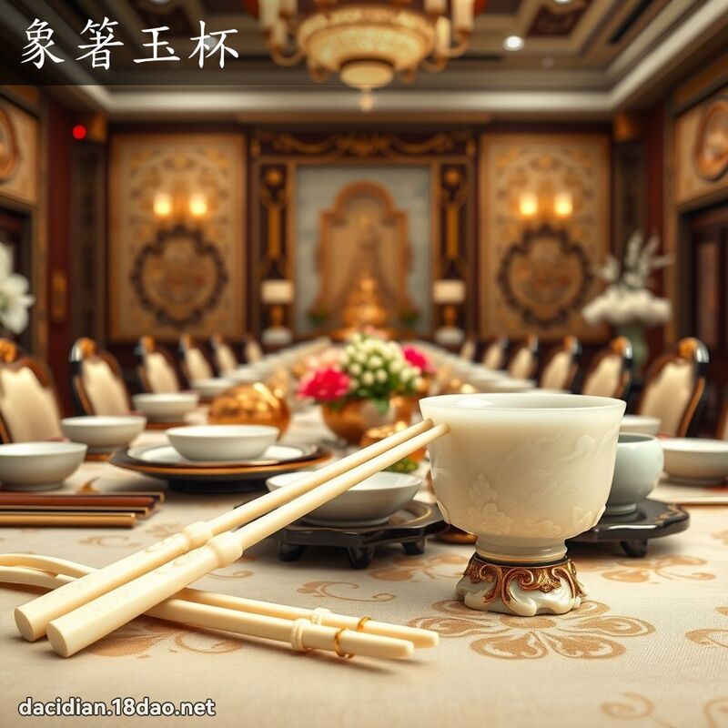 象箸玉杯 - 國語大辭典配圖