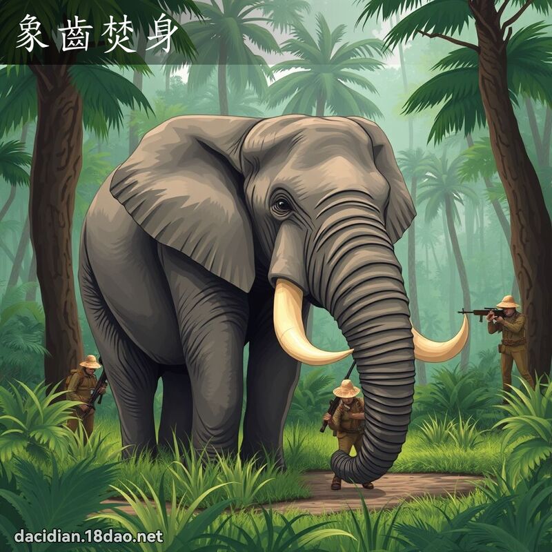 象齒焚身 - 國語大辭典配圖