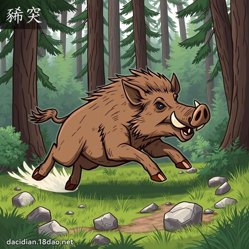 豨突 - 国语大辞典配图