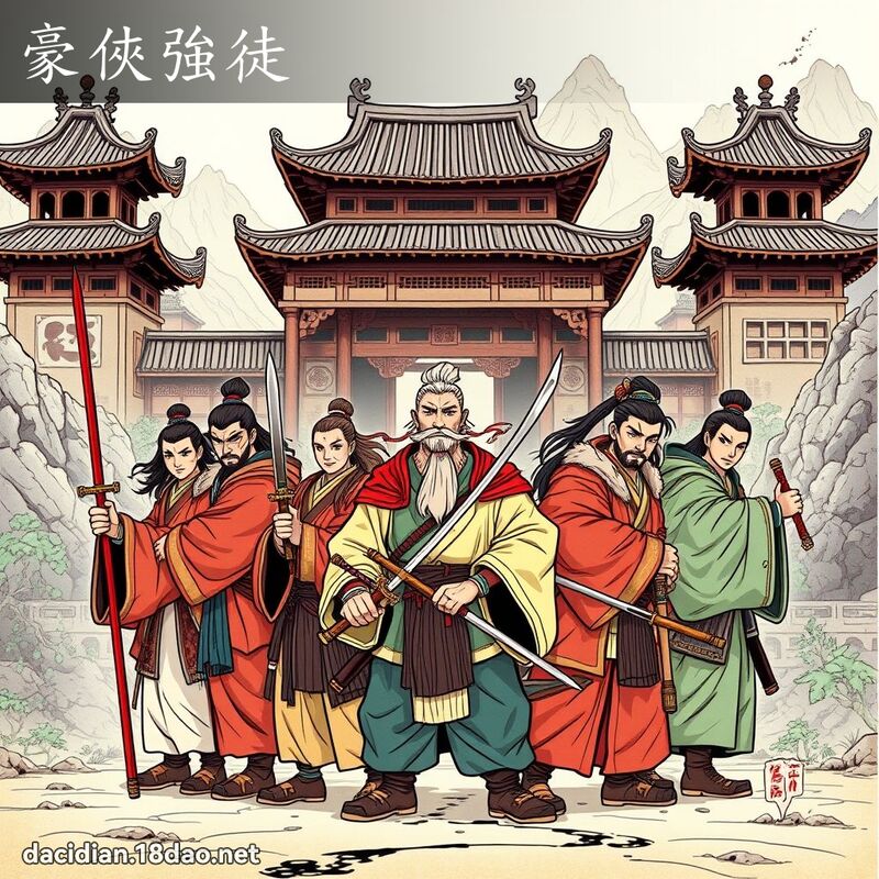 豪侠强徒 - 国语大辞典配图