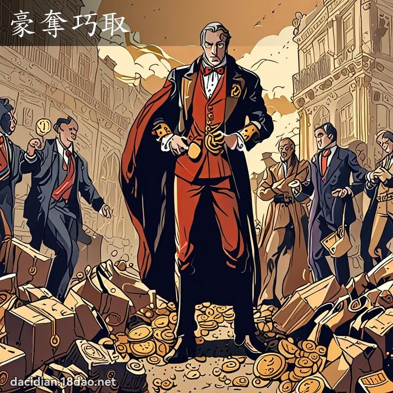 豪夺巧取 - 国语大辞典配图