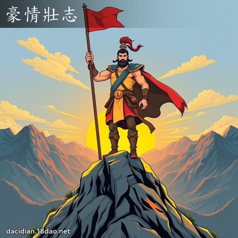 豪情壮志 - 国语大辞典配图