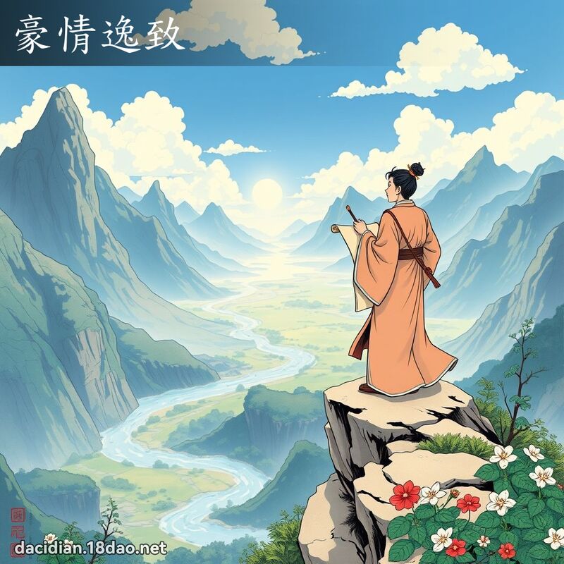 豪情逸致 - 國語大辭典配圖