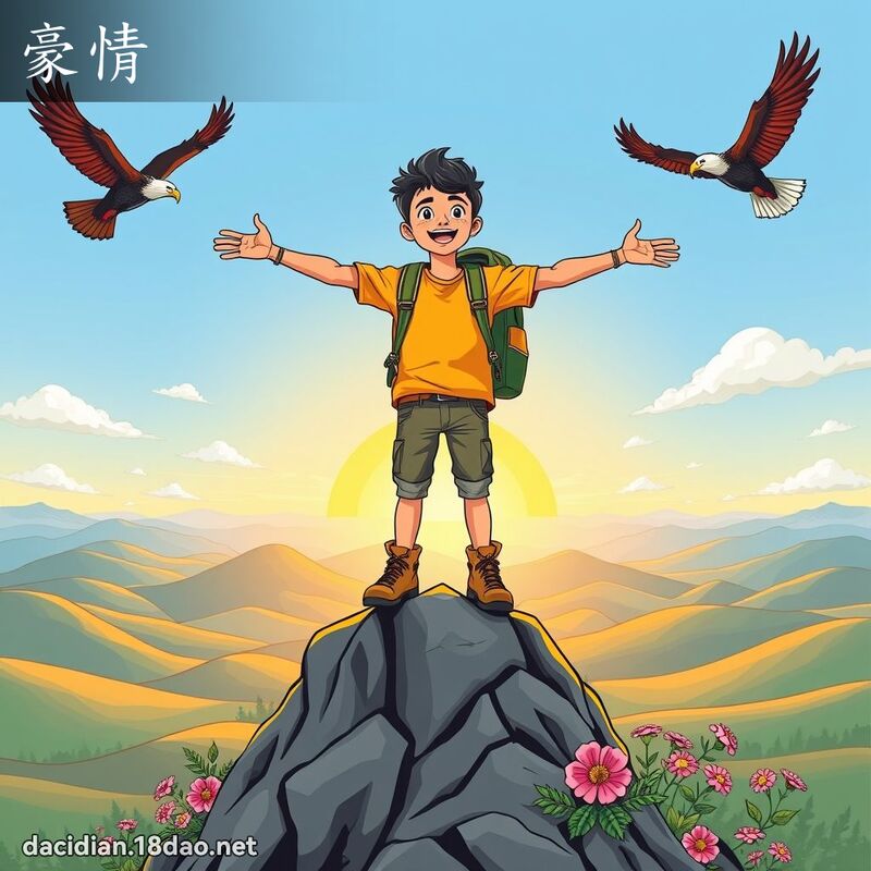 豪情 - 国语大辞典配图