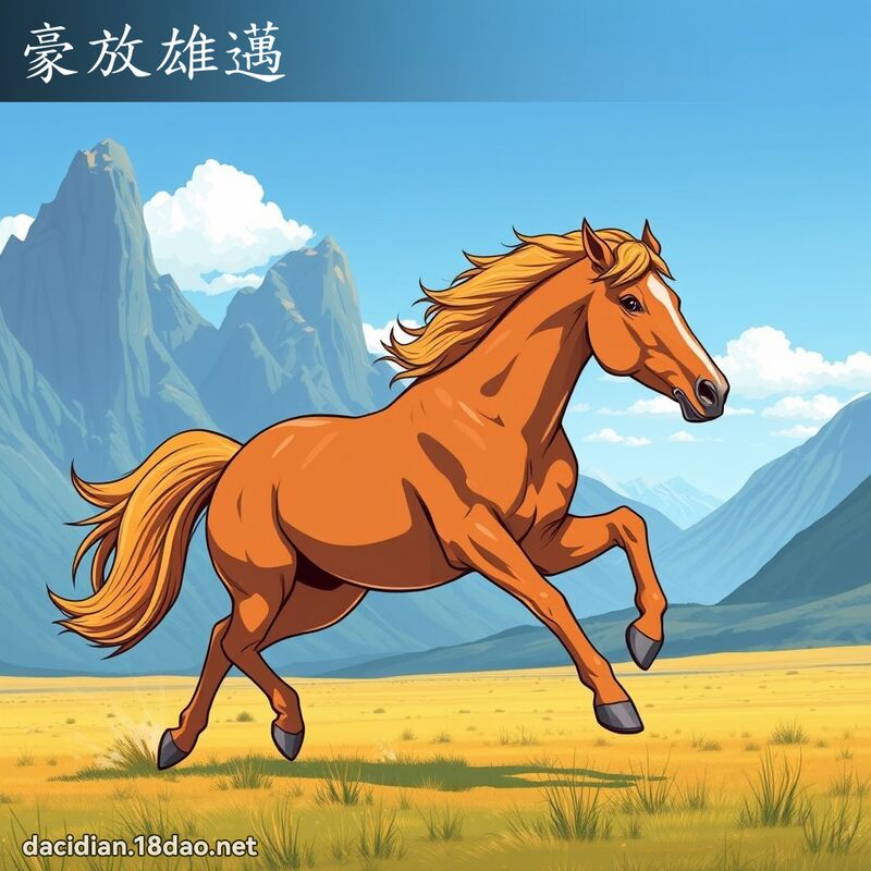 豪放雄邁 - 國語大辭典配圖