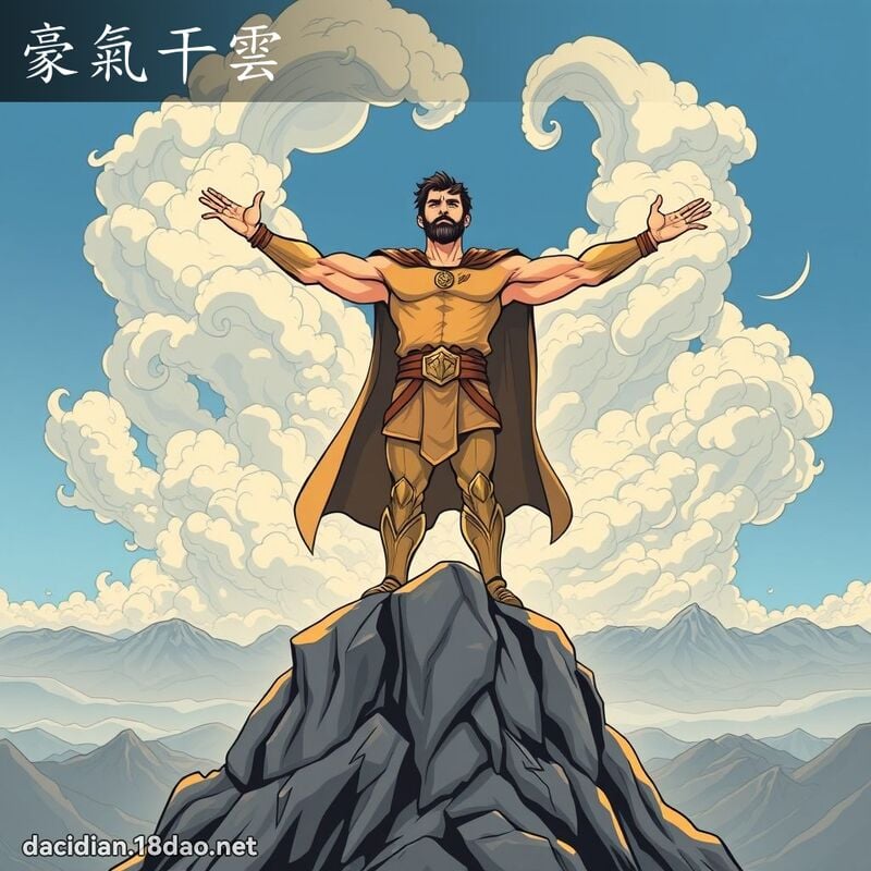 豪气干云 - 国语大辞典配图