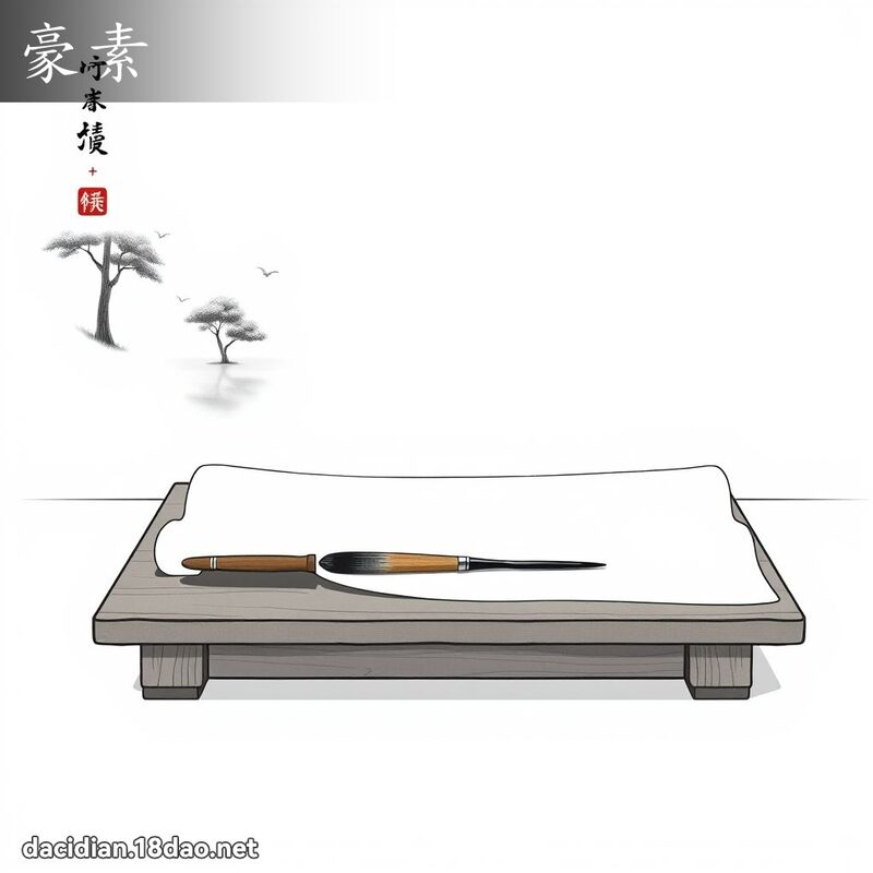 豪素 - 國語大辭典配圖