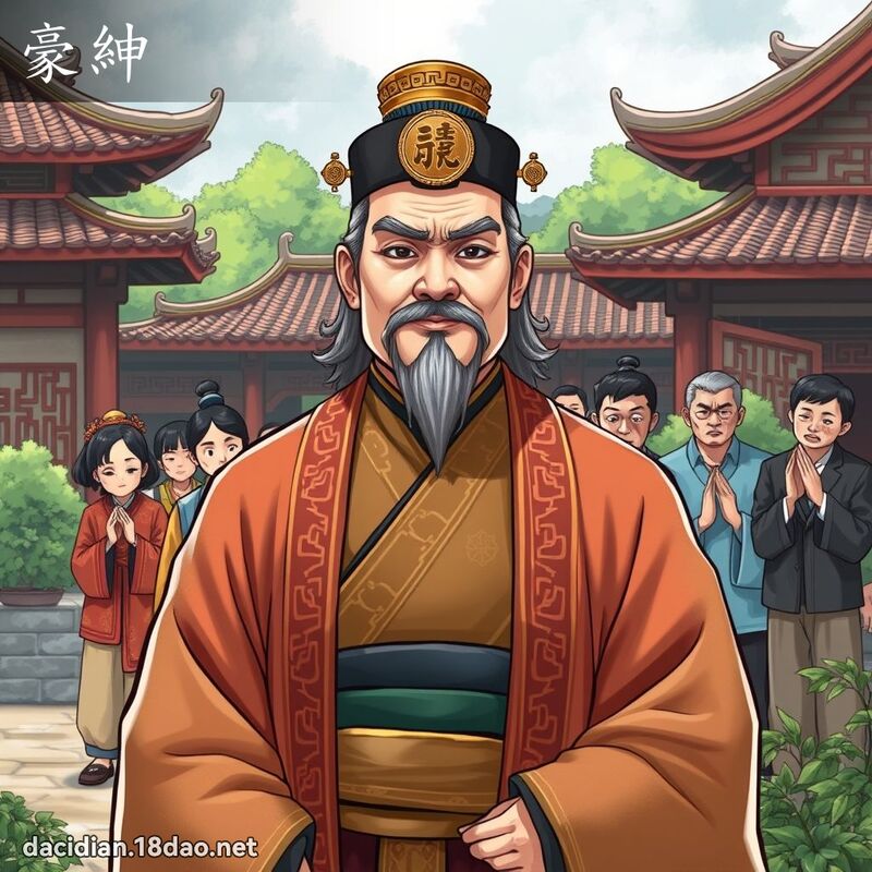 豪绅 - 国语大辞典配图