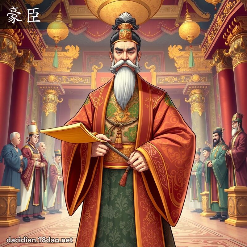 豪臣 - 國語大辭典配圖